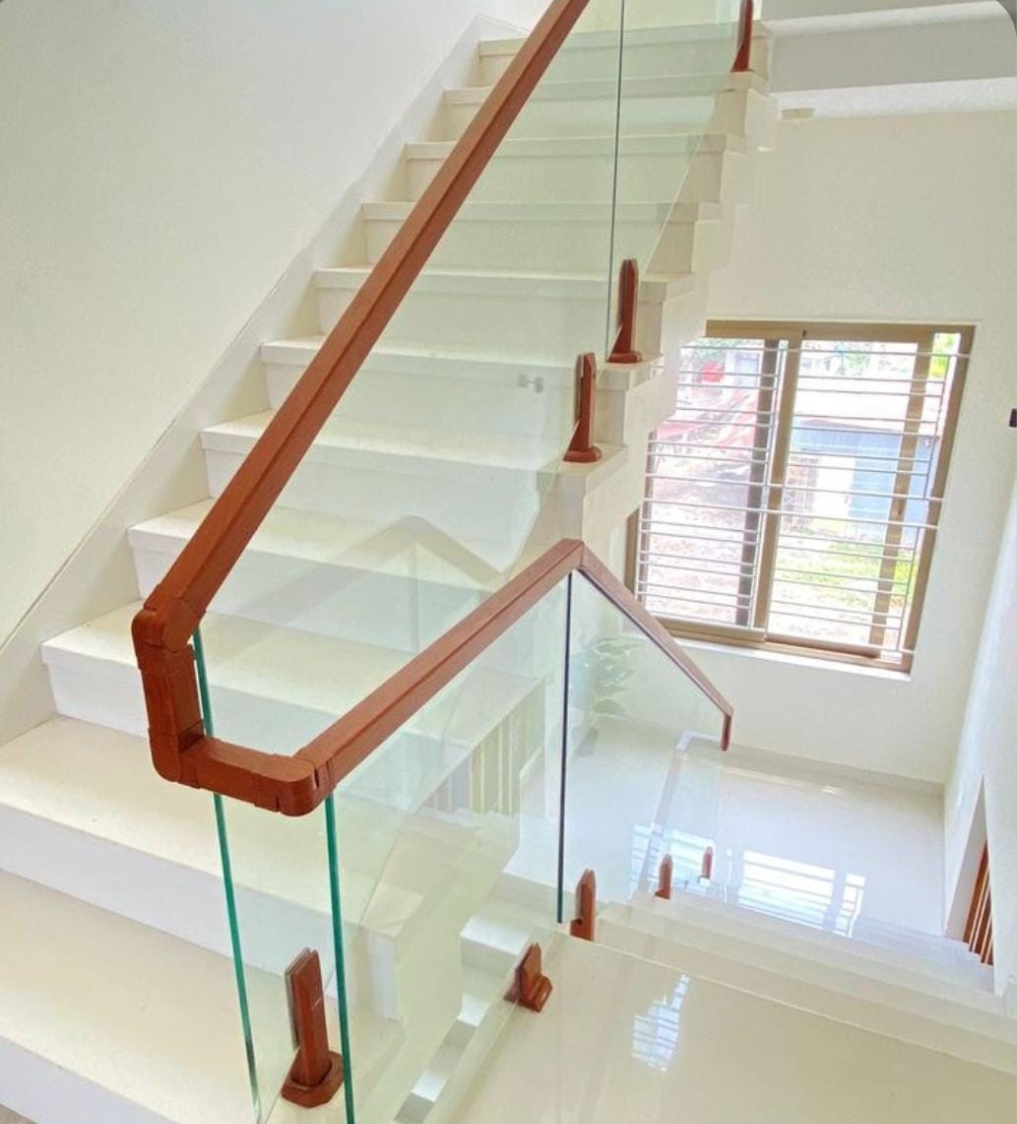 Aluminium wood coating glass railing dealer in Pudukkottai